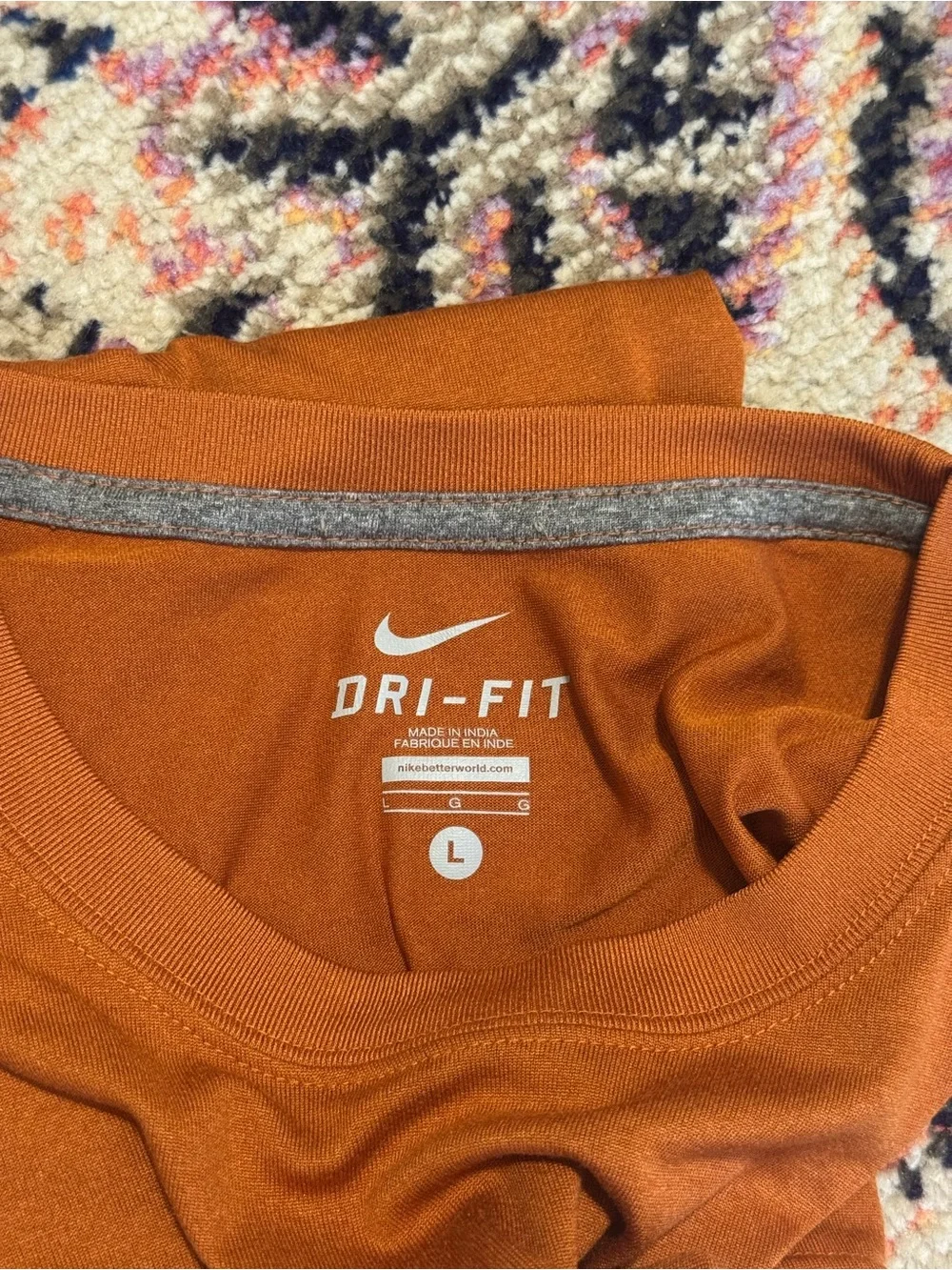 Nike Burnt Orange Texas Longhorns Dri-Fit Tee